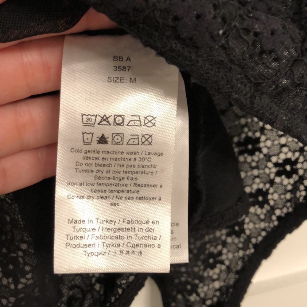 NWOT Ganni Lace Low Back Bodysuit - Medium - Picture 6 of 7